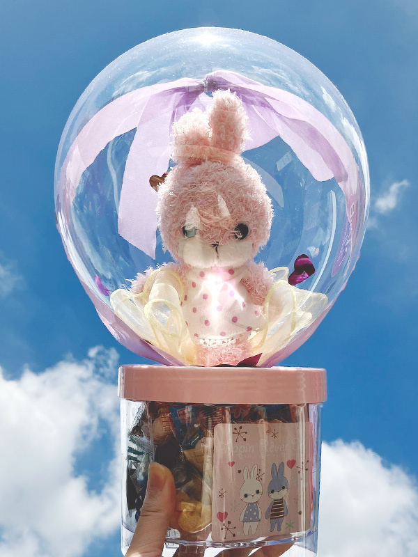 お菓子BOXうさぎさんぬいぐるみバルーン