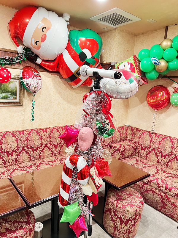 スナックのクリスマスイベント装飾 3万円から応相談